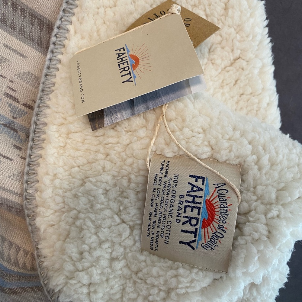 Faherty Sherpa Throw Baby Blanket